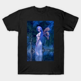 Cute fairy standing in pond T-Shirt